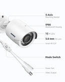 Annke 2MP HD Security Camera CCTV Analog 1080P 4-in-1 AHD/TVI/CVI/CVBS 3.6MM Lens Camera For analog Home Surveillance DVR System