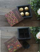 9*9*3.5CM Coloured Flags Heart 10 Set Chocolate Paper Box Valentine's Day Christmas Birthday Party Gifts Packing Boxes