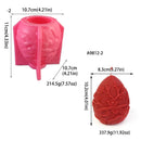 Easter Egg Silicone Candle Mold 3D Flower Relief Spherical Crafts Resin Plaster Cement Casting Molds Valentine's Day Gift Making