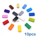 10pcs/lot DIY Blocks Building Bricks Thick 2X4 Educational Assemblage Construction Toys for Children Size Compatible With Brand