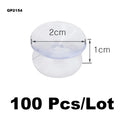 100 Pcs Car Sunshade Suction Cup Wedding Car Balloon Decor Transparent Glass Plastic Sucker Hooks Car Decoration Accessories