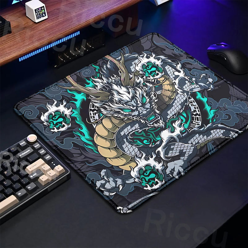 45X40cm Anime Mouse Pad Speed Control E-sport Dragon Gaming Laptops Small Size Keyboard Mat XS Rubber Portable Gamer Deskmat DIY