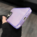 Neon Fluorescent Color Transparent Phone Case For iPhone 15 11 12 13 14 Pro Max Plus Bumper Clear Shockproof Soft Silicone Cover