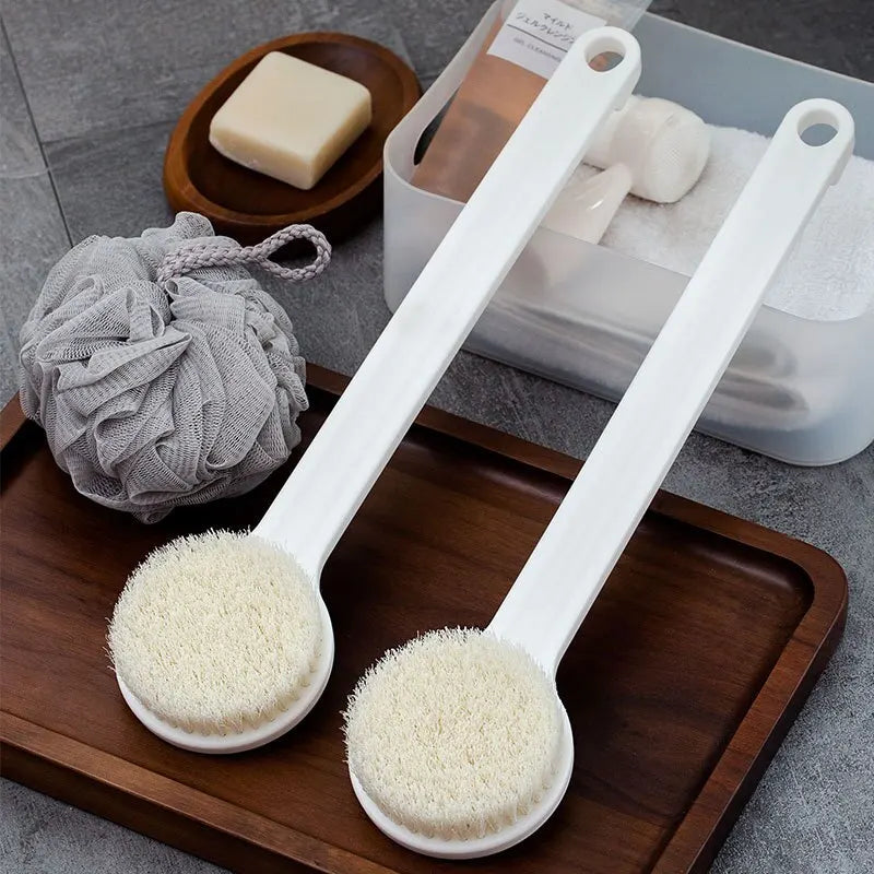 Japanese Bath Brush Long Handle Soft Hair Bath Brush Back Rubbing Body Scrubbing Gods Rub