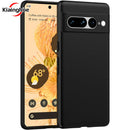Luxury Matte Silicone Soft Case For Google Pixel 9 XL 8 8A 7 6 6A Pro Ultra Thin Solid Black Frosted Bumper Shell TPU Back Cover
