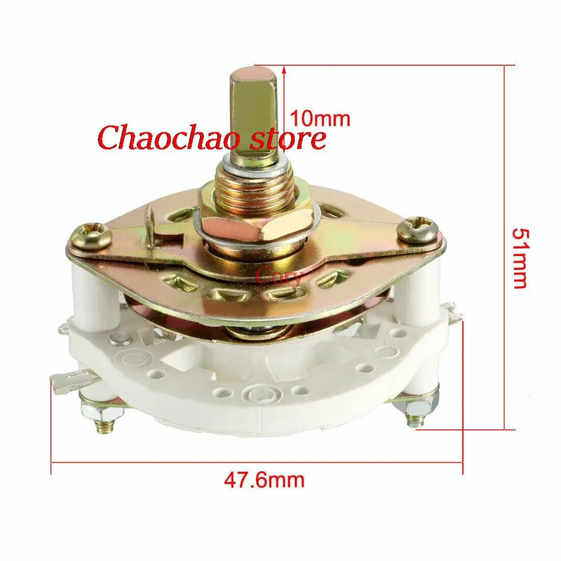 1PC Selectable 1 Deck Band Channel Rotary Switch Selector 1P6T 2P5T 1P7T 4P2T 1P5T 2P2T 2P4T 1P9T 3P3T 1P11T 2P3T