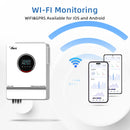 Anern 10.2KW Hybrid Inverter Off Grid Inverter 48v on Grid Solar Inverter Pure Sine Wave Bulit In 160A MPPT Solar Controller