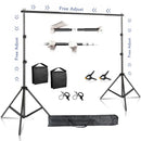 SH 2.6MX3M Photography Backdrop Stand Photo Studio Background Green Screen Backdrops Chromakey Support System With Carry Bag