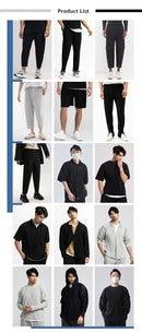Miyake Pleated Shorts For Men Cargo Pants Loose Overalls Shorts New Fashion