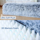 Ultra Plush Deluxe Orthopedic Foam Dog Bed Rectangular Cat Dog Mats / Removable Cover Pet Mattress Cushion for Small Large Dogs