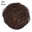 8-25cm Round Rattan Bird Nest Easter Decoration Bunny Eggs Artificial Vine Nest For Home Garden Decor Happy Easter Party Supply
