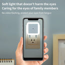 2025 New Square LED Night Light EU/US Plug Light Sensor Energy Saving Lamp for Bedroom, Bathroom, Aisle Human Sensor Lamp