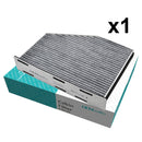 For VW Volkswagen Passat Jetta Golf Audi TT A3 SEAT Leon Altea Skoda Octavia Yeti Pollen Cabin Air Filter 1K0819644A 1K1819653A