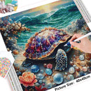 HUACAN Full Diamond Painting Turtle New Arrivals 2024 Diamond Mosaic Animal Home Decor Rhinestone Pictures