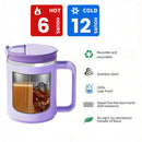 17oz Coffee Mug Cup with Handle,Vacuum Insulated Coffee Mug with Sliding Lid, Double Wall Stainless Steel Travel Tumbler Mug