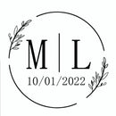 96 Pcs Personalized Round Circle Label Stickers Custom Name Date Thank You Stickers for Bridal Shower Party Favors