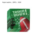 Disposable Colorful Printed Napkins Soccer Football Cafe Party Wedding Square Paper Napkin Baseball Meal Mat Food Grade Napkin