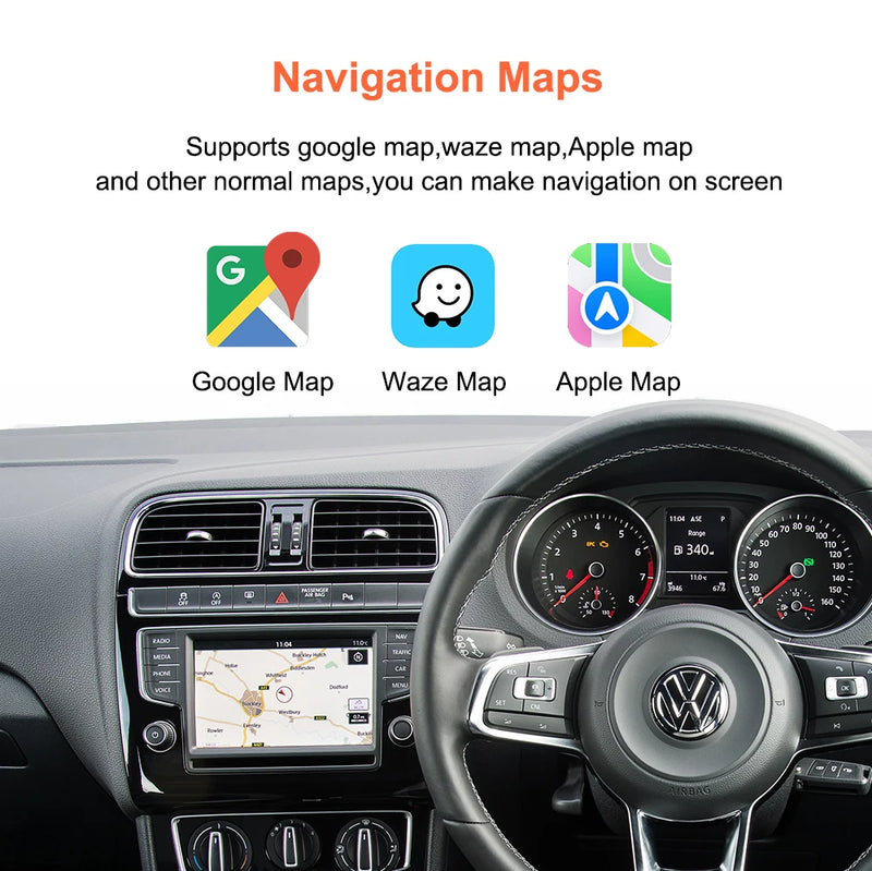 Bonroad Wireless Carplay Android Car Interface For VW Volkswagen Skoda Octavia A5 Golf 7 Polo Passat B8 MIB MIB2 Module