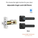 Eingang Automatisches Schloss ttlock App Fernbedienung Smart Lock Riegelschloss Fingerabdruck Code Zuhause Holztürschloss Griff für Büro Zuhause