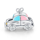 Hot Original Pendant S925 Sterling Silver Rabbit Charm Fit 3mm Bracelet Diy For Women Classic Easter egg beads Daily Gift Fine