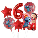 6pcs Disney Lilo & Stitch Party Balloons Stitch 32" Number Balloon set Baby Shower Birthday Party Decorations Kids Toy Gifts