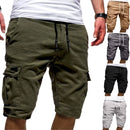 Mens Cargo Shorts Casual Side Pockets Fashion Bottom Military Shorts Summer Shorts Men Army Green Drawstring Bermuda Masculina