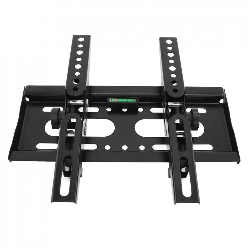 25KG Adjustable TV Wall Mount Brackets Flat Panel TV Frame Support 15 Degrees Tilt with Level for 14 - 42 Inch LCD LED Monitor