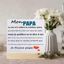 French Printed Plaque Sign Gifts Dad Birthday Gift Ceramics Wooden Decoration Present Father's Day Festive Best Gifts for Daddy