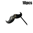 10Pcs Acrylic Dad Birthday Cakes Topper for Father's Day Party DIY Baking Cupcake Decor Tools Happy Birthday Decoration Supplies
