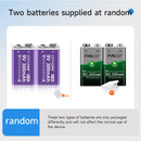 PALO 6F22 9V Ni-MH Akku 9 V 300mAh Batterien 9 Volt geringe Selbstentladung 9 Volt Batterie mit Smart Charger