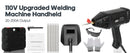 Handheld Welder Machine 110V Portable ARC Welding Machine 20-200Amp Digital Display IGBT Inverter With Welding Tool Set,Folding