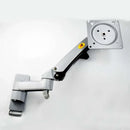 NB F150 3-12kg aluminum Gas spring Monitor tv wall bracket full motion 2 arm LCD 24"-35" LCD mount monitor holder led stand