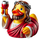Unique Resin Duck Sculpture Halloween Creative and Playful Decorative Jesus Art for Home, Office, Collectibles