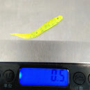 Swolfy 10pcs New arrival 5cm 0.5g Soft bait Fishing Lure Artificial Bait Silicone Worm Shad Needfish Saltwater Bass crappie grub