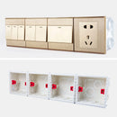 Wallpad Adjustable Fireproof Junction Box | 86x86mm Concrete Wiring Cassette