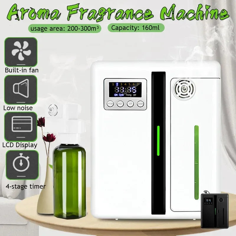 NAMSTE 300m³ Electric Essential Oil Aroma Diffuser Aroma Fragrance Machine Automatic Spray Aroma Oil For Home Hotel Office