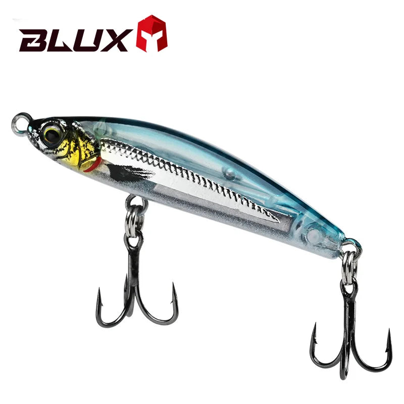 BLUX EXILE 50 Sinking Gravity Pencil Heavy Stick Fishing Lure 50MM 8G Saltwater Lipless Minnow Wobbler Hard Plastic Bait