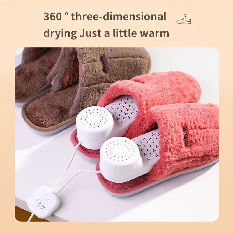 Portable USB Shoes Dryer Timing Deodorization Shoe Boot Drying Machine Shoe Warmer Winter Shoes Drier Heater Home Travel Use