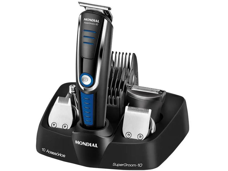 10 in 1 Mondial Super Groom Hair Trimmer-Bivolt