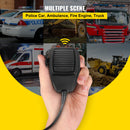 SucceBuy Polizeisirenen 200W Auto-Warnalarm Handmikrofon Lichtsteuerungsschalter Elektronik für Notfälle Auto-Feuerwehrfahrzeug