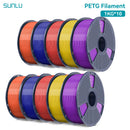 SUNLU 10KG PETG/ABS Filamente 10 Rollen 3D-Filament 1KG/Rolle 1.75mm 100% Filament ordentlich aufgereiht für den 3D-Druck aus der EU USA
