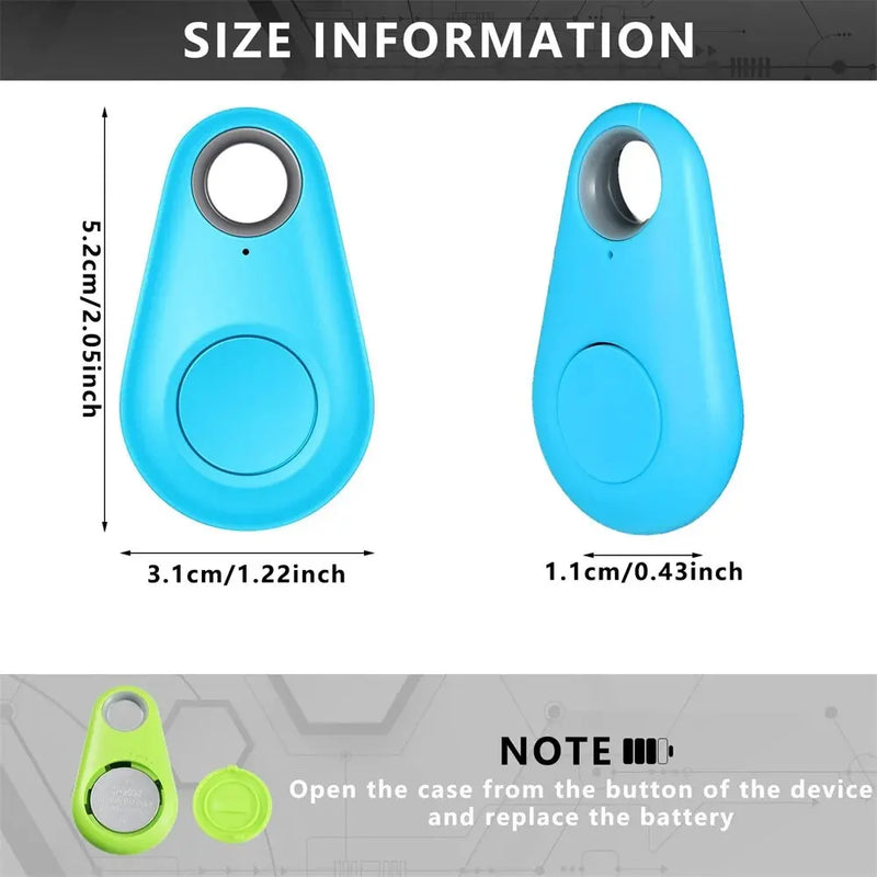 Mini Fashion Smart Dog Pets Bluetooth 4.0 GPS Tracker Anti Lost Alarm Tag Wireless Child Bag Wallet Finder Locator 2PCS