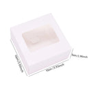 6Pcs Black/White Kraft Paper DIY Gift Box With Window Wedding Birthday Party Decoration Cake Packaging Box Event Party Gift Case
