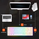 RK Royal Kludge RK837 Mechancial Keyboard 68 Keys 65% Compact 2.4G Wireless Bluetooth Gamer Keyboard RGB Backlight Hot Swappable