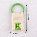 1Pc Aesthetic Initial Embroidery Alphabet Keychains Fabric DIY 26 Letters Unique Keyring Charms For Pouch Bags Accessories Gift