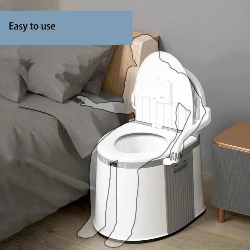 Elderly Toilet Stool Portable Toilet Squatting Pregnant or Disabled Movable Toilet Potty for the Elderly Travel Outdoor Camping