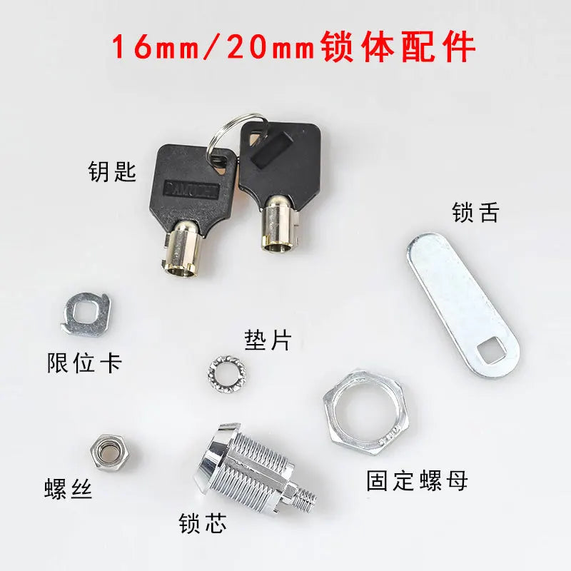 Cylinder Locks Door Cabinet Mailbox Padlock Drawer Cupboard Box  With 2 Keys For Furniture Hardware 103 Series