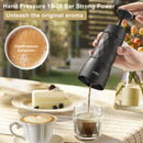 BioloMix Tragbare Kaffeemaschine Espressomaschine Handpresse Kapsel gemahlener Kaffeebrüher Tragbar für Reisen und Picknicks