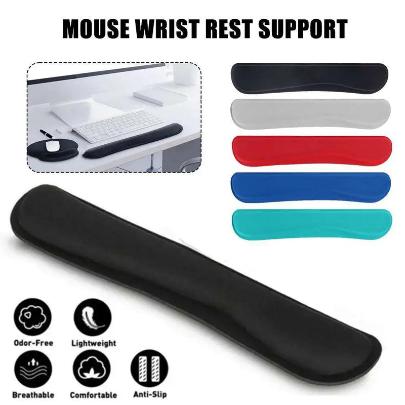 Keyboard Wrist Rest Pad Mouse Pad Memory Foam Superfine Fibre For  Computer Gaming Keyboard Raised Platform Hands