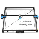 TwoTrees 600x600mm CNC Laser Engraver 40W/80W TTS With Screen Glass Metal Laser Engraving Machine Wood Leather Cutting Machine